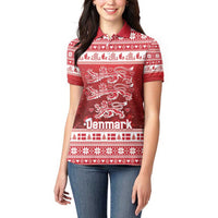 Denmark Christmas Women Polo Shirt Three Danish Lions - Wonder Print Shop
