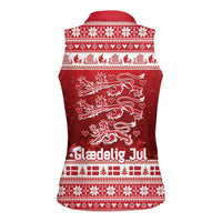 Denmark Christmas Women Sleeveless Polo Shirt Three Danish Lions - Wonder Print Shop