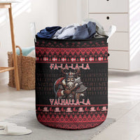 Denmark Santa Viking Christmas Laundry Basket Julemanden Goes Viking - Wonder Print Shop