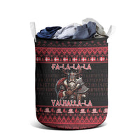 Denmark Santa Viking Christmas Laundry Basket Julemanden Goes Viking - Wonder Print Shop