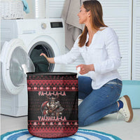Denmark Santa Viking Christmas Laundry Basket Julemanden Goes Viking - Wonder Print Shop