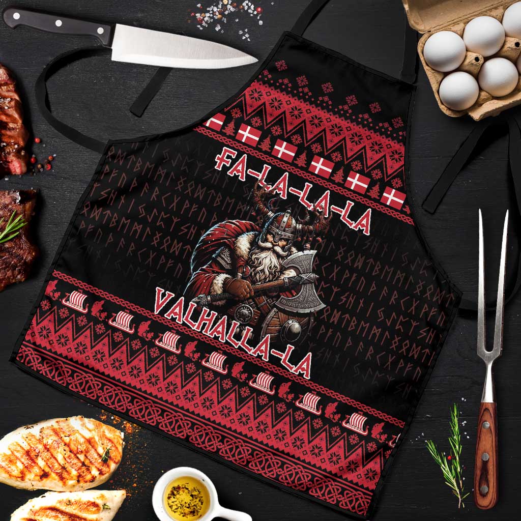 Denmark Santa Viking Christmas Apron Julemanden Goes Viking - Wonder Print Shop