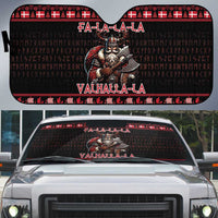 Denmark Santa Viking Christmas Auto Sun Shade Julemanden Goes Viking - Wonder Print Shop