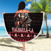 Denmark Santa Viking Christmas Beach Blanket Julemanden Goes Viking - Wonder Print Shop