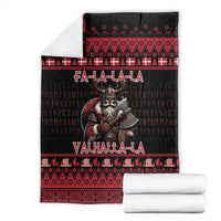 Denmark Santa Viking Christmas Blanket Julemanden Goes Viking - Wonder Print Shop