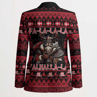 Denmark Santa Viking Christmas Blazer Julemanden Goes Viking - Wonder Print Shop