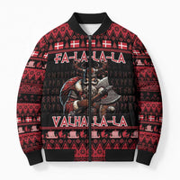Denmark Santa Viking Christmas Bomber Puffer Jacket Julemanden Goes Viking - Wonder Print Shop
