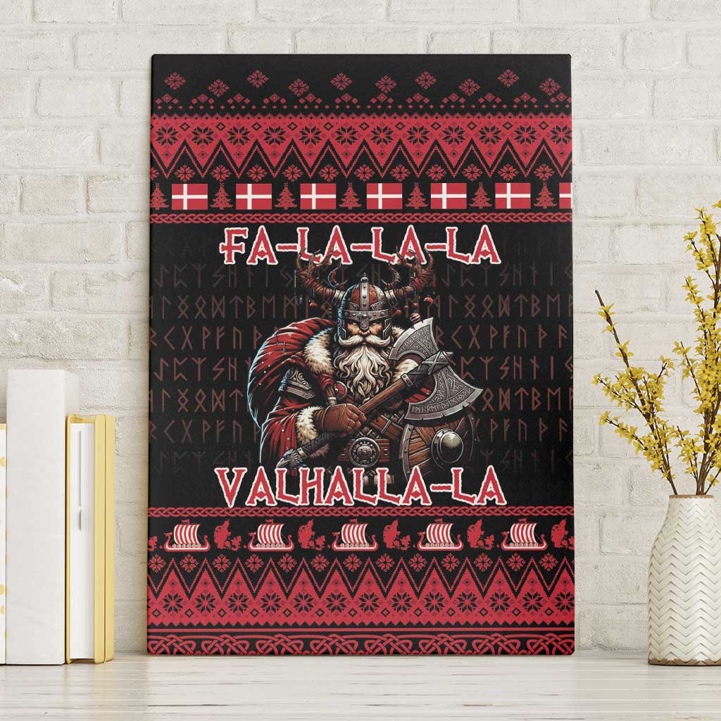 Denmark Santa Viking Christmas Canvas Wall Art Julemanden Goes Viking - Wonder Print Shop