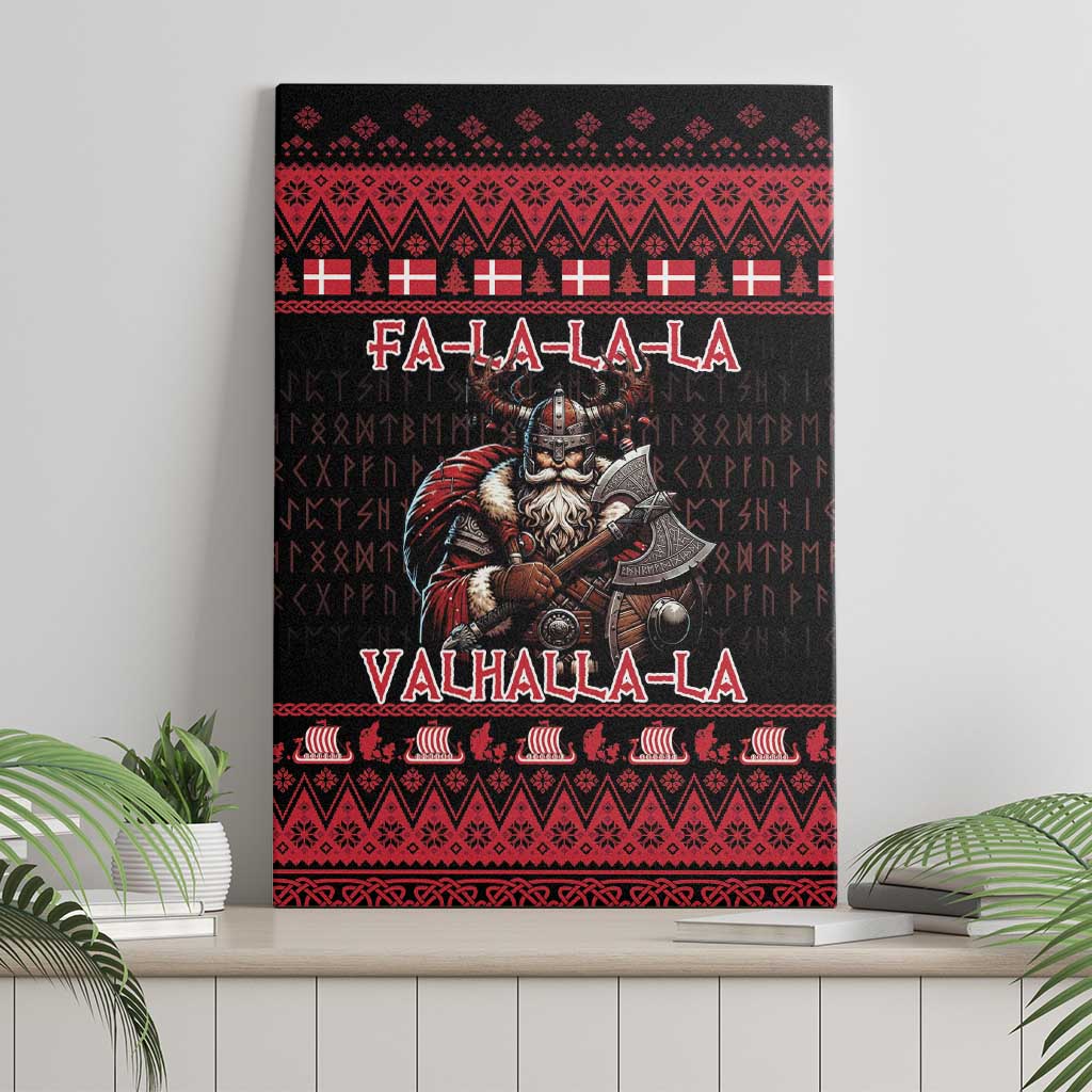 Denmark Santa Viking Christmas Canvas Wall Art Julemanden Goes Viking - Wonder Print Shop