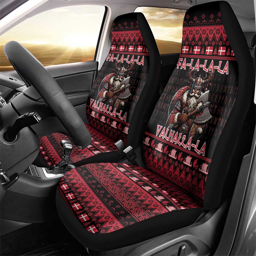 Denmark Santa Viking Christmas Car Seat Cover Julemanden Goes Viking - Wonder Print Shop