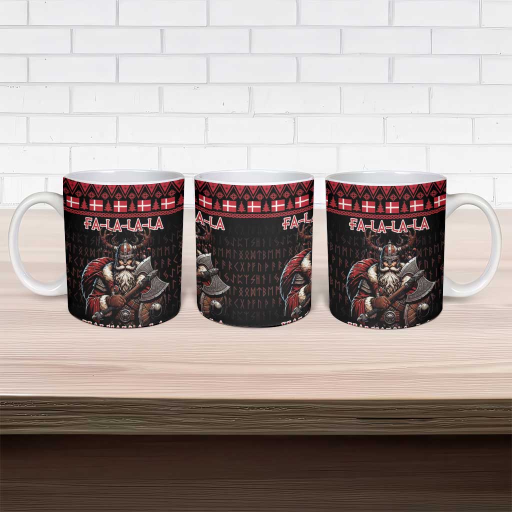 Denmark Santa Viking Christmas Ceramic Mug Julemanden Goes Viking - Wonder Print Shop