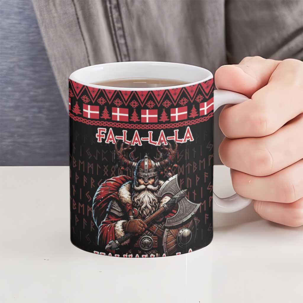 Denmark Santa Viking Christmas Ceramic Mug Julemanden Goes Viking - Wonder Print Shop