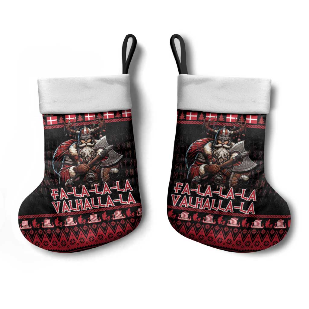 Denmark Santa Viking Christmas Stocking Julemanden Goes Viking - Wonder Print Shop