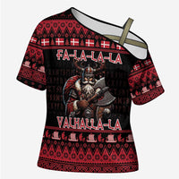 Denmark Santa Viking Christmas Cross Shoulder Shirt Julemanden Goes Viking - Wonder Print Shop
