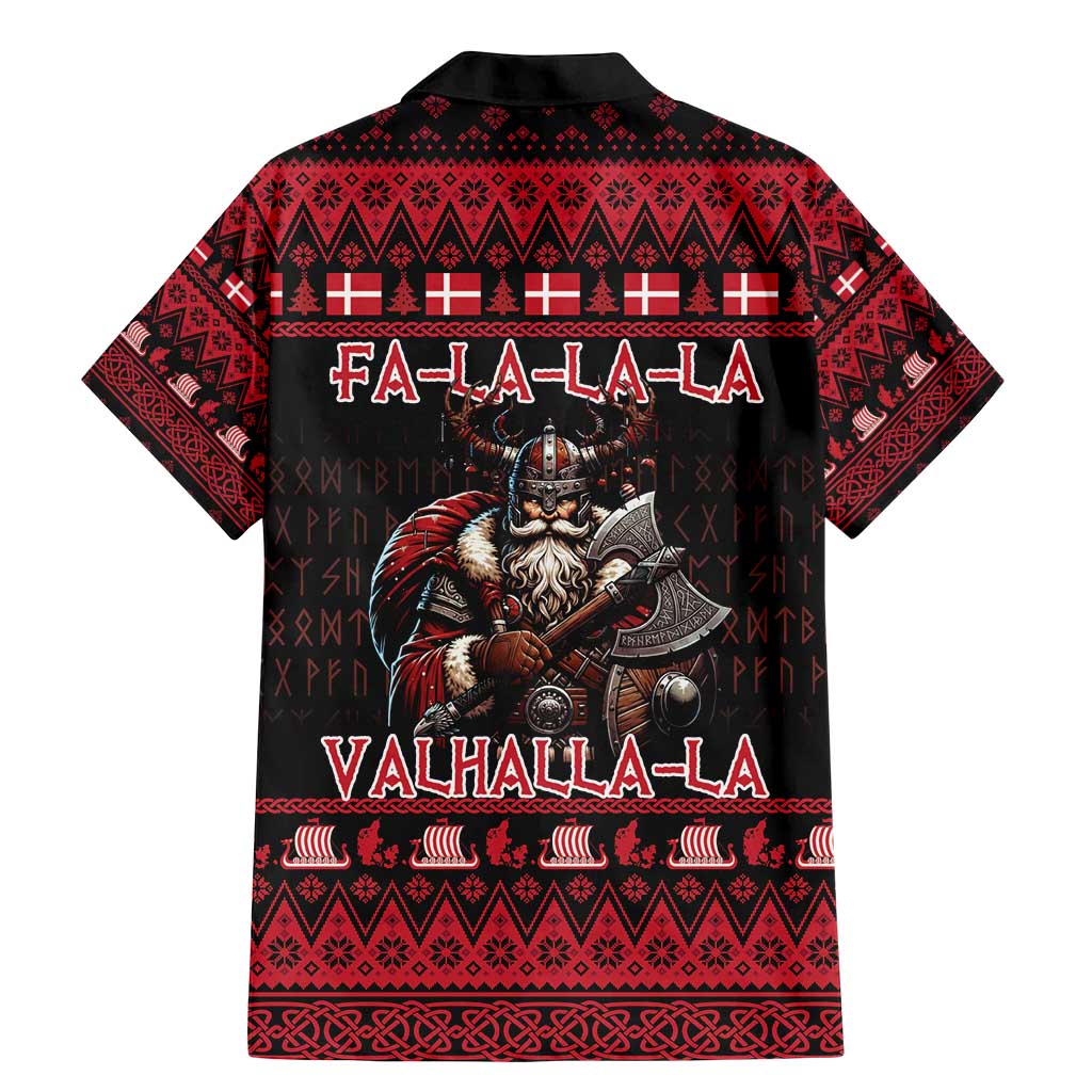 Denmark Santa Viking Christmas Family Matching Mermaid Dress and Hawaiian Shirt Julemanden Goes Viking - Wonder Print Shop