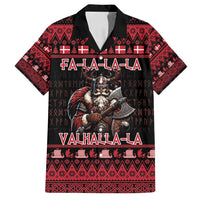 Denmark Santa Viking Christmas Family Matching Off Shoulder Short Dress and Hawaiian Shirt Julemanden Goes Viking - Wonder Print Shop