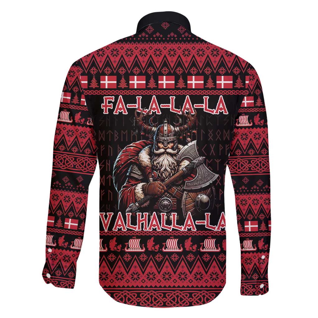 Denmark Santa Viking Christmas Family Matching Puletasi and Hawaiian Shirt Julemanden Goes Viking - Wonder Print Shop