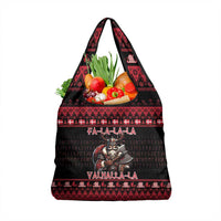 Denmark Santa Viking Christmas Grocery Bag Julemanden Goes Viking - Wonder Print Shop