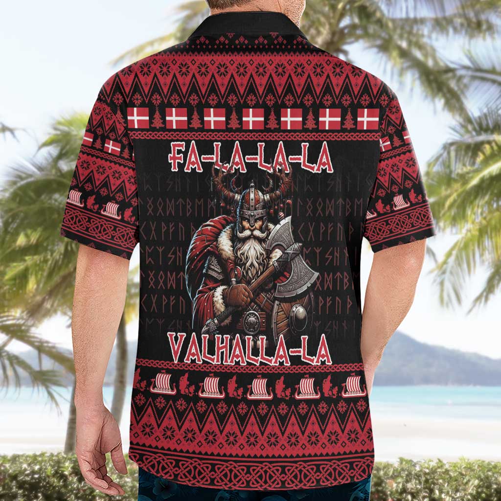 Denmark Santa Viking Christmas Hawaiian Shirt Julemanden Goes Viking - Wonder Print Shop