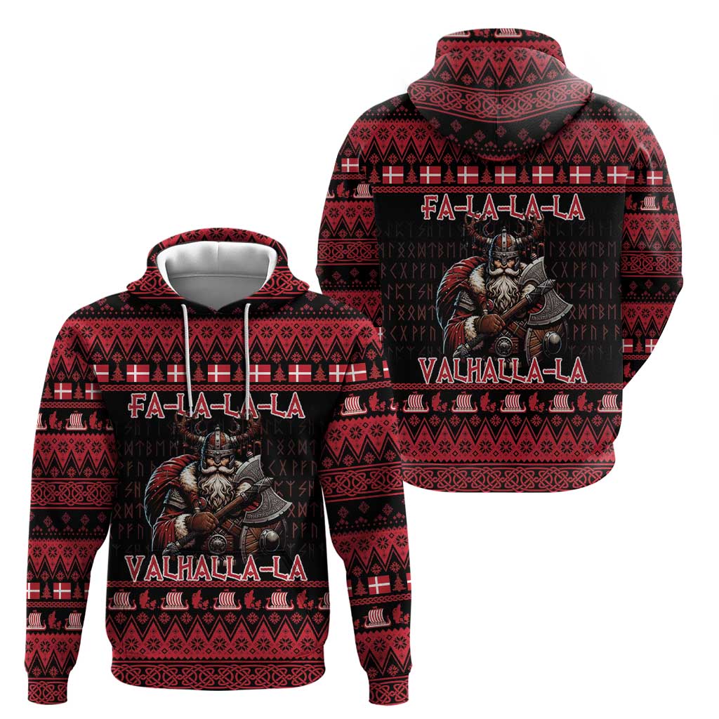 Denmark Santa Viking Christmas Hoodie Julemanden Goes Viking - Wonder Print Shop