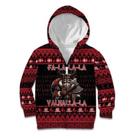 Denmark Santa Viking Christmas Kid Hoodie Julemanden Goes Viking - Wonder Print Shop