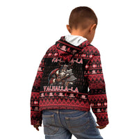 Denmark Santa Viking Christmas Kid Hoodie Julemanden Goes Viking - Wonder Print Shop