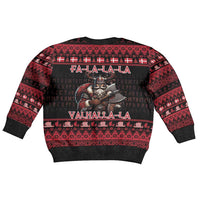 Denmark Santa Viking Christmas Kid Ugly Christmas Sweater Julemanden Goes Viking - Wonder Print Shop