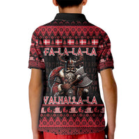 Denmark Santa Viking Christmas Kid Polo Shirt Julemanden Goes Viking - Wonder Print Shop