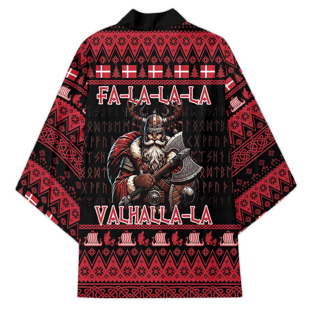 Denmark Santa Viking Christmas Kimono Julemanden Goes Viking - Wonder Print Shop