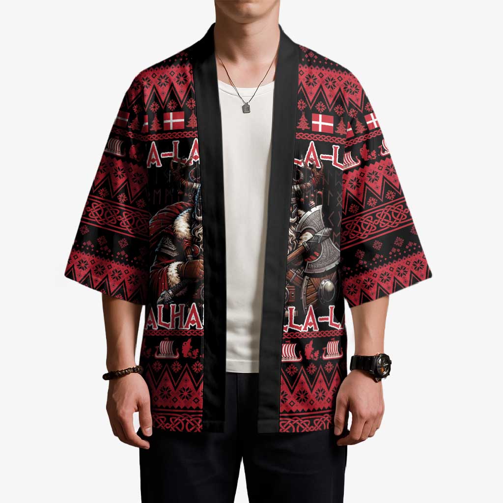 Denmark Santa Viking Christmas Kimono Julemanden Goes Viking - Wonder Print Shop