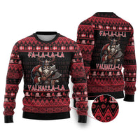 Denmark Santa Viking Christmas Ugly Christmas Sweater Julemanden Goes Viking - Wonder Print Shop