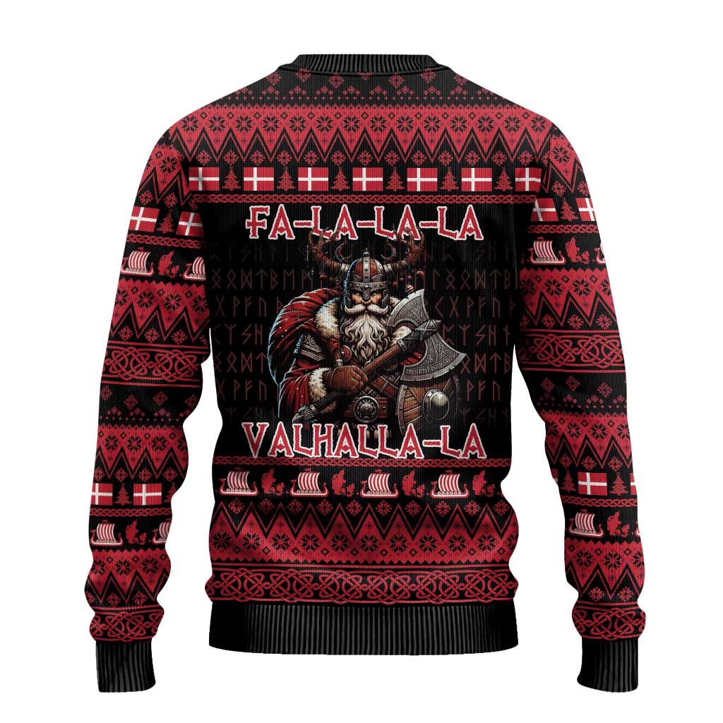 Denmark Santa Viking Christmas Ugly Christmas Sweater Julemanden Goes Viking - Wonder Print Shop