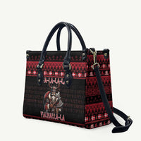 Denmark Santa Viking Christmas Leather Bag Julemanden Goes Viking - Wonder Print Shop