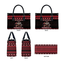 Denmark Santa Viking Christmas Leather Bag Julemanden Goes Viking - Wonder Print Shop