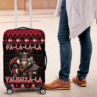 Denmark Santa Viking Christmas Luggage Cover Julemanden Goes Viking - Wonder Print Shop