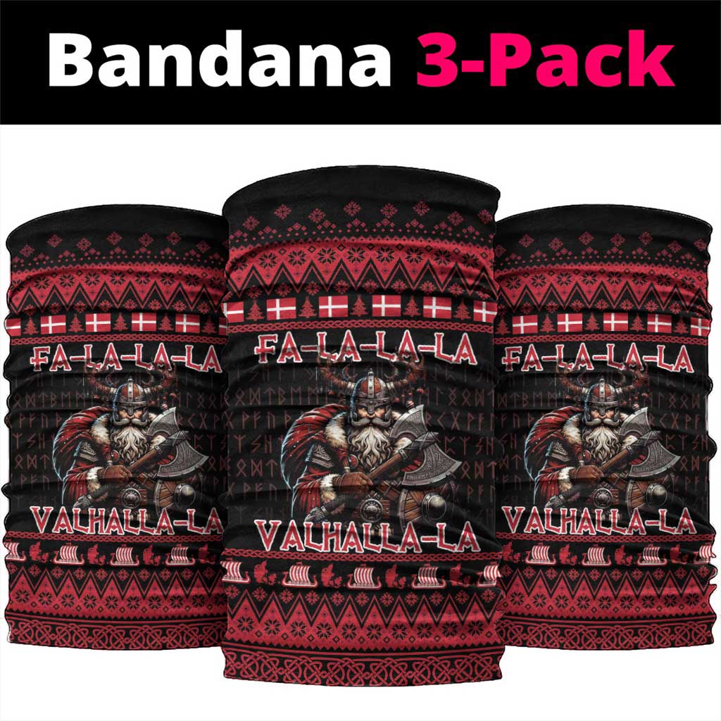 Denmark Santa Viking Christmas Neck Gaiter Julemanden Goes Viking - Wonder Print Shop
