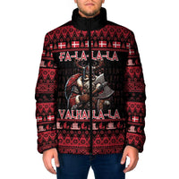 Denmark Santa Viking Christmas Padded Jacket Julemanden Goes Viking - Wonder Print Shop