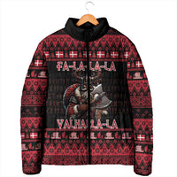 Denmark Santa Viking Christmas Padded Jacket Julemanden Goes Viking - Wonder Print Shop