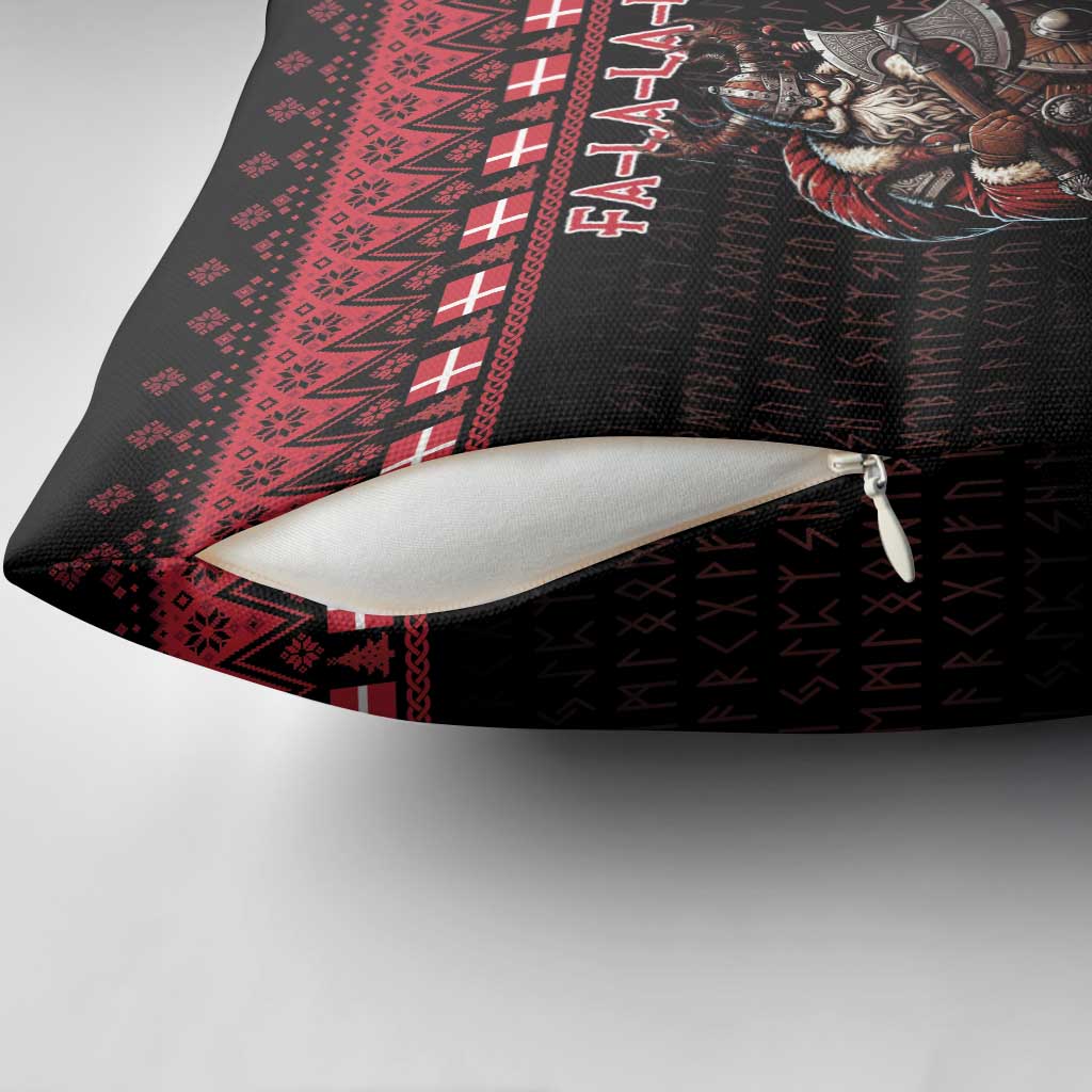 Denmark Santa Viking Christmas Pillow Cover Julemanden Goes Viking - Wonder Print Shop