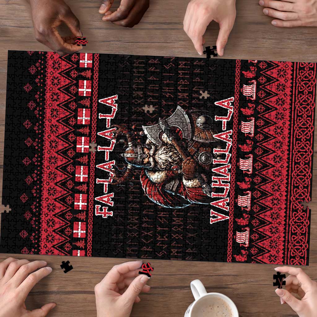 Denmark Santa Viking Christmas Puzzle Julemanden Goes Viking - Wonder Print Shop