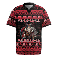 Denmark Santa Viking Christmas Rugby Jersey Julemanden Goes Viking - Wonder Print Shop