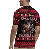 Denmark Santa Viking Christmas Rugby Jersey Julemanden Goes Viking - Wonder Print Shop