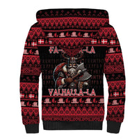 Denmark Santa Viking Christmas Sherpa Hoodie Julemanden Goes Viking - Wonder Print Shop
