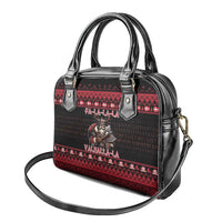 Denmark Santa Viking Christmas Shoulder Handbag Julemanden Goes Viking - Wonder Print Shop