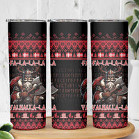 Denmark Santa Viking Christmas Skinny Tumbler Julemanden Goes Viking - Wonder Print Shop