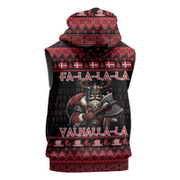 Denmark Santa Viking Christmas Sleeveless Hoodie Julemanden Goes Viking - Wonder Print Shop