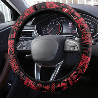 Denmark Santa Viking Christmas Steering Wheel Cover Julemanden Goes Viking - Wonder Print Shop