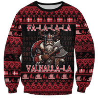 Denmark Santa Viking Christmas Sweatshirt Julemanden Goes Viking - Wonder Print Shop