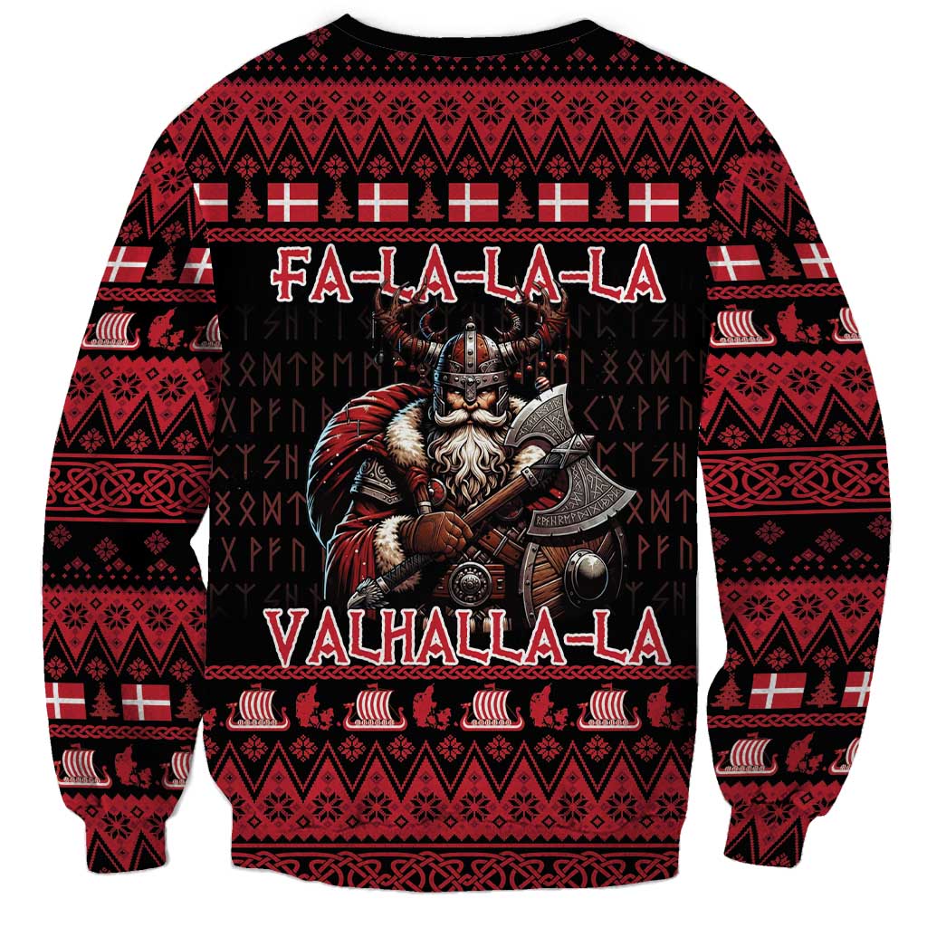 Denmark Santa Viking Christmas Sweatshirt Julemanden Goes Viking - Wonder Print Shop