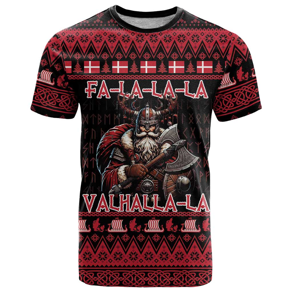 Denmark Santa Viking Christmas T Shirt Julemanden Goes Viking - Wonder Print Shop